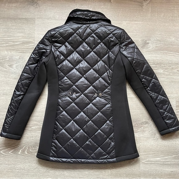 *NWT BCBGeneration Semi-Puffer Semi-Fitted Hooded Diamond Puffer Coat - Picture 11 of 11